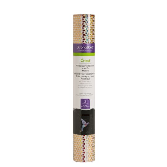 Cricut® Cherry Fizz Holographic Sparkle Iron-On Mosaic Circles Sampler
